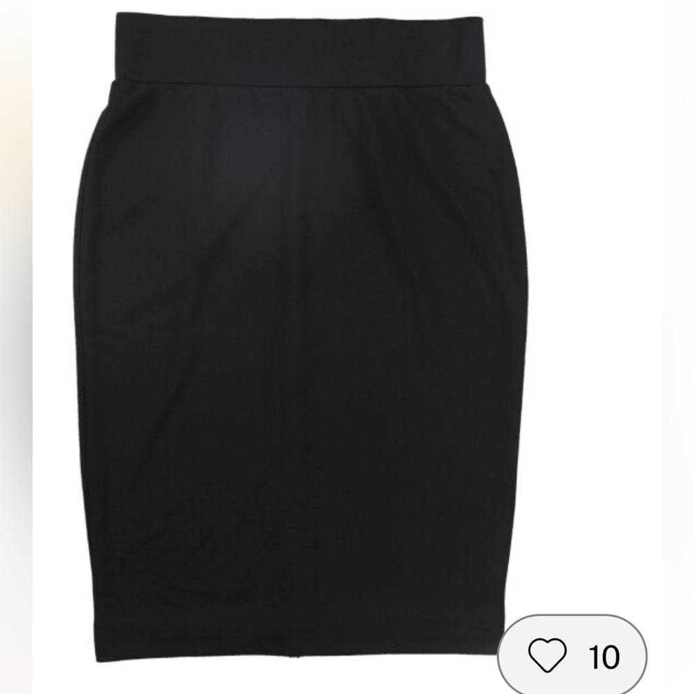 Alfani Black Pencil Skirt - Plus Size 18W - Back Zipper Vent